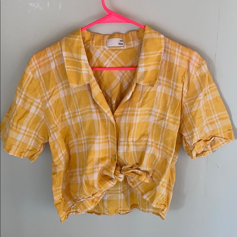 Wilfred Yellow Tie Button Down